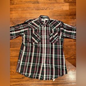 Vintage Western Craft Button-Down Short Sleeve Shirt